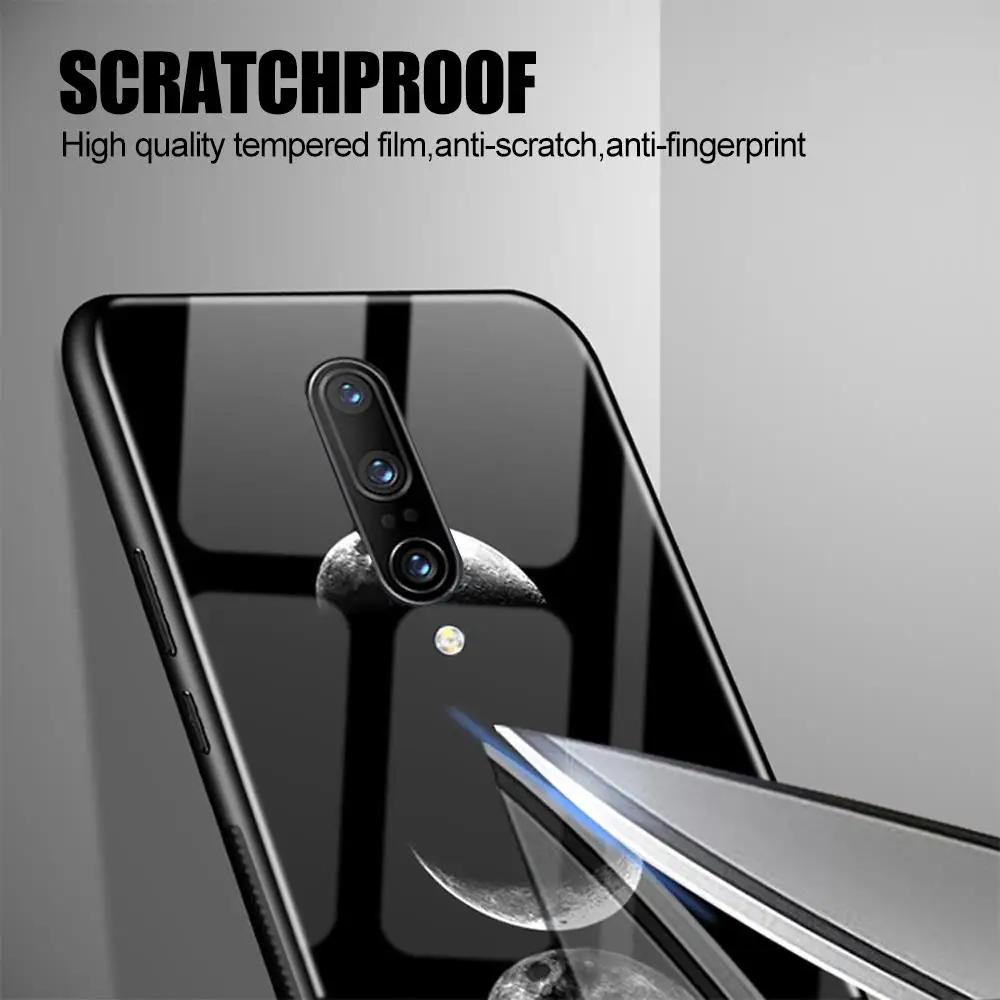 Чехол из закаленного стекла для Oneplus 7 Pro, роскошный защитный противоударный силиконовый чехол из ТПУ+ стекло для Oneplus 6 T, чехол s 1+ 7 6T
