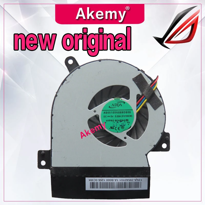 Akemy Новый охлаждающий вентилятор для ноутбука For Asus Eee PC 1215 1215N VX6 1215CT 1215B 1215T кулер
