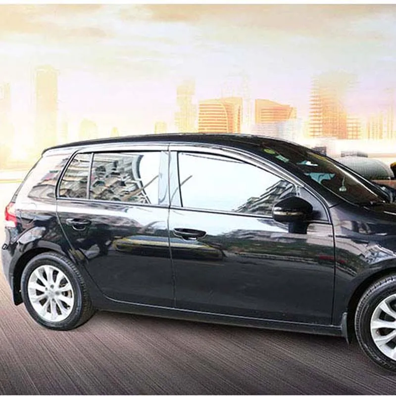 1 комплект новый хромированный козырек от солнца и дождя для VolksWagen VW Golf 6 2010