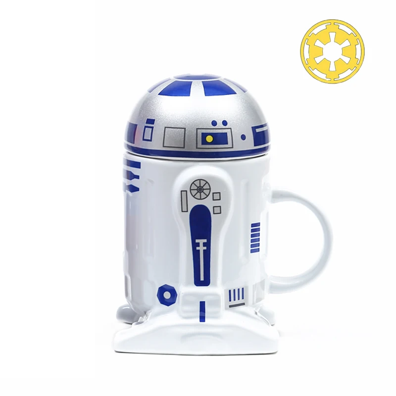 Звездные войны кофейные кружки R2D2 чашки и кружки с крышкой креативные посуда для напитков