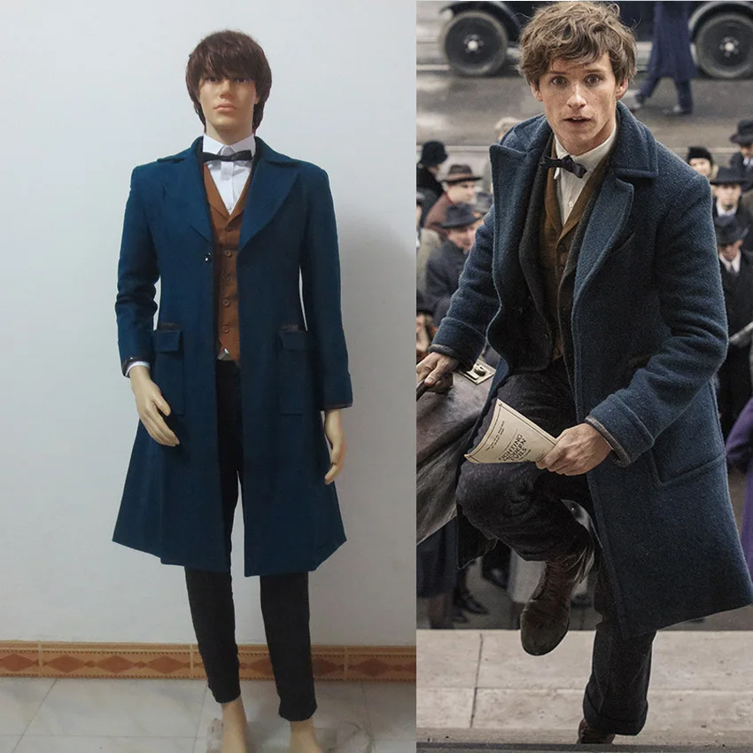 Fantastic Beasts and Where to Find Them Newt Scamander Cosplay Costume Halloween Outfit Full Set Custom Made | Тематическая одежда