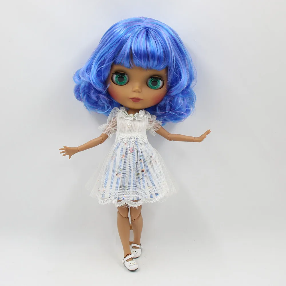 Ледяной DBS Blyth кукольные 1/6 bjd с черной кожи телесного цвета шарнирное тело и
