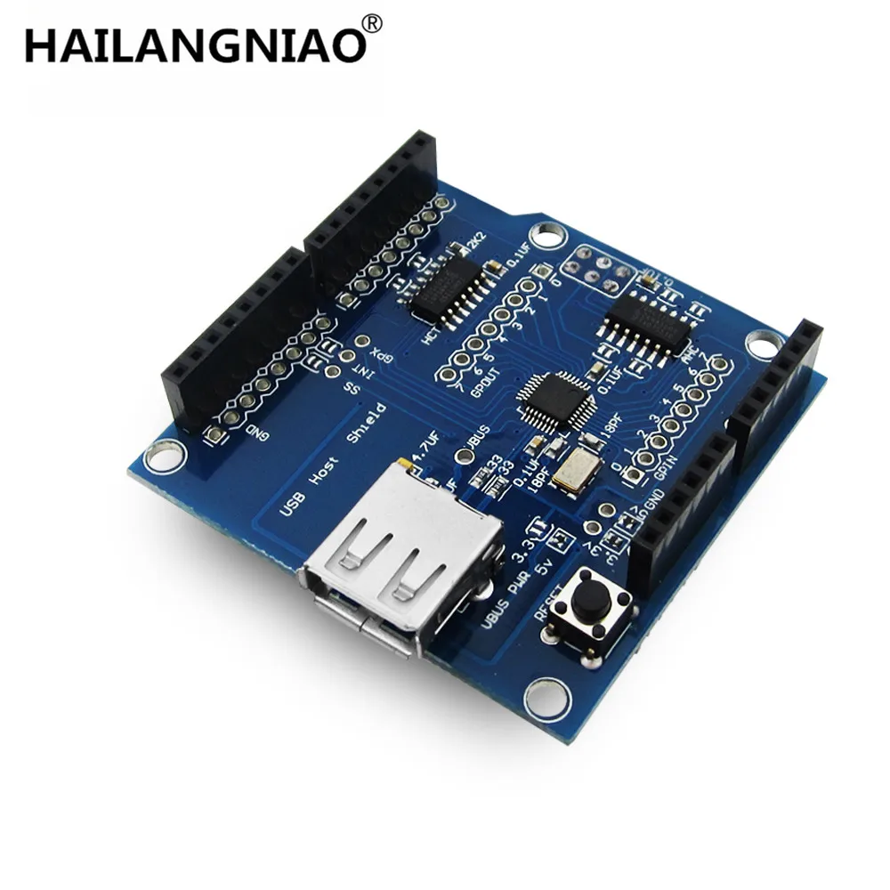 

new 5pcs/lot USB Host Shield 2.0 for (Suppot Google ADK) , Drop