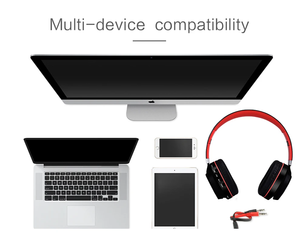 Wearing Bluetooth earphone 4.2 Subwoofer Stereo Folding Wireless | Электроника