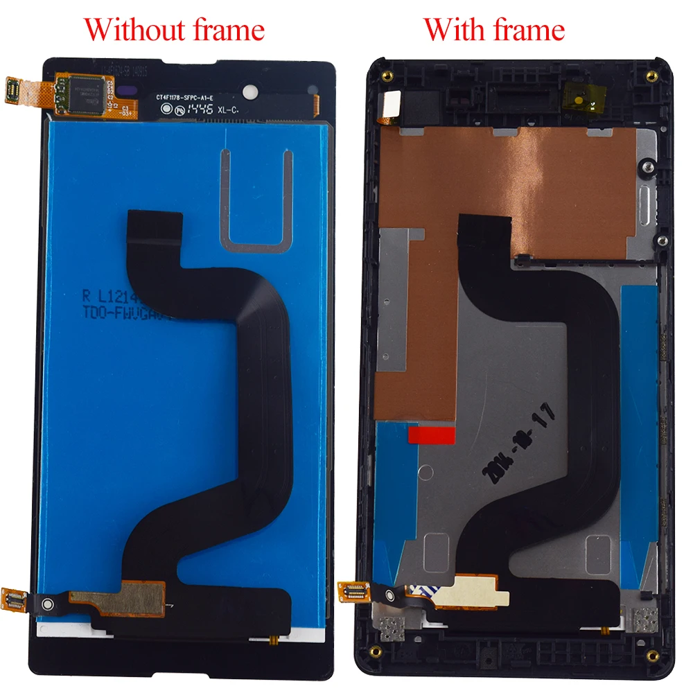 For Sony Xpeira E3 D2203 D2243 LCD Display Monitor Panel Module Screen + Touch Digitizer Sensor Glass Assembly Frame | Мобильные