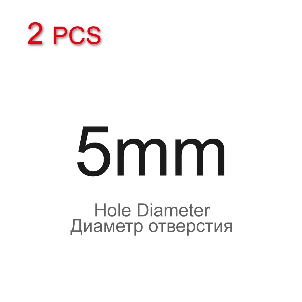 Sanbest Кожа ремесло дырокол инструмент, Толстая сталь ремесленный круглый пояс бумага одежда из полотна пробивая DIY перфоратор AT00002 - Цвет: 5mm 2pcs