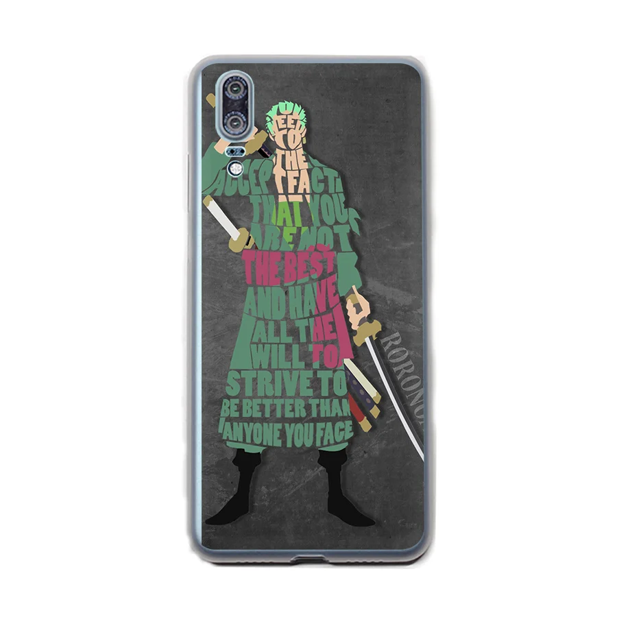Чехол для телефона One Piece Roronoa Zoro Huawei P8 P9 P10 P20 Pro Lite 2015 2016 2017 Mini Plus Note 8 9 P