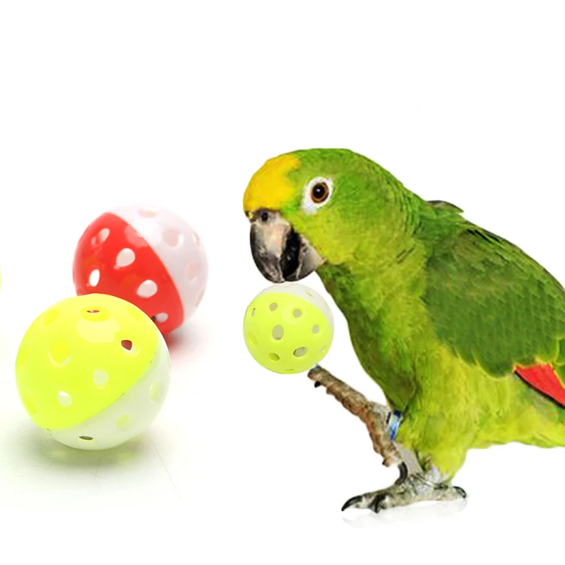 

Pet Parrot Toy Bird Hollow Bell Ball For Parakeet Cockatiel Chew Fun Cage Toys apr3_35