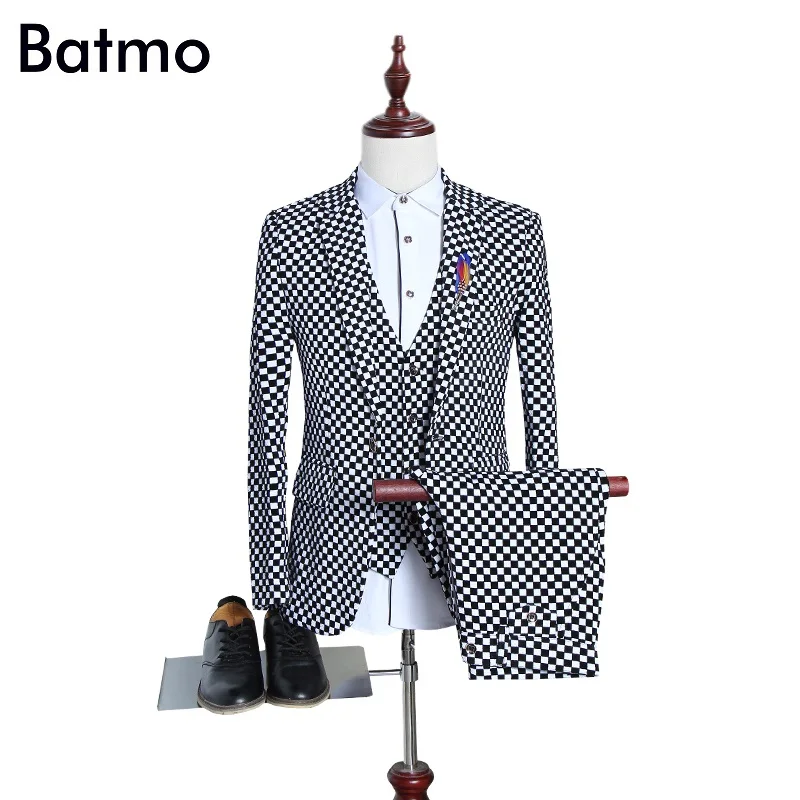 2018 новые осенние и зимние высококачественные клетчатые облегающие мужские