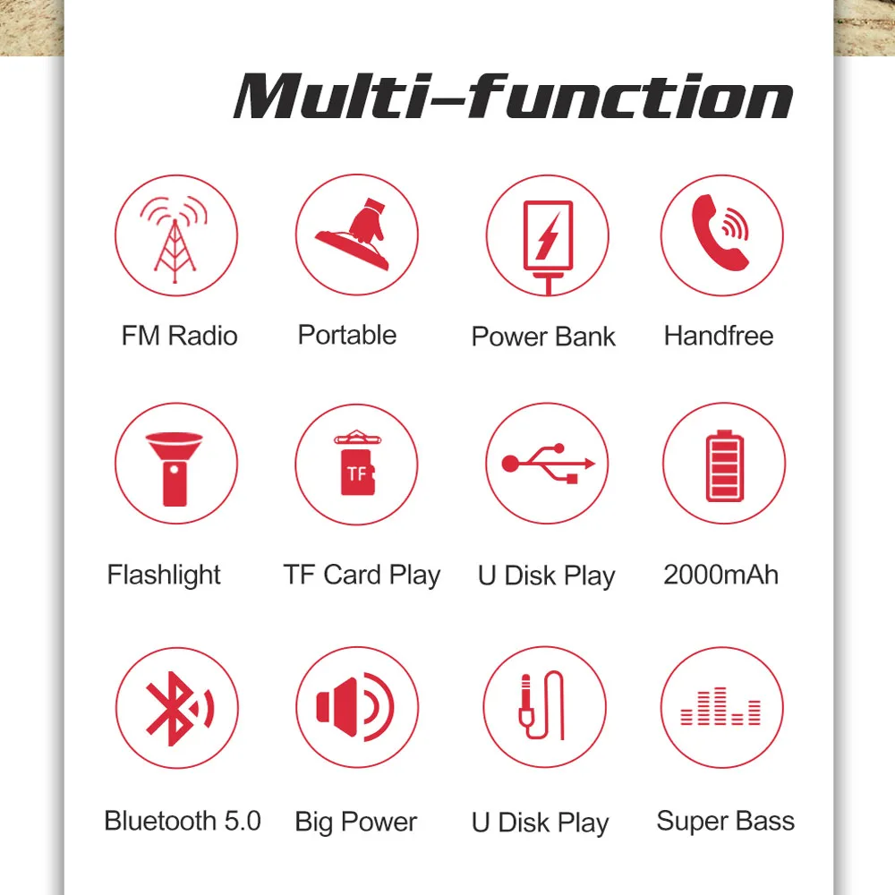 ZEALOT S29 портативный Bluetooth динамик бум бас сабвуфер FM радио беспроводной открытый +
