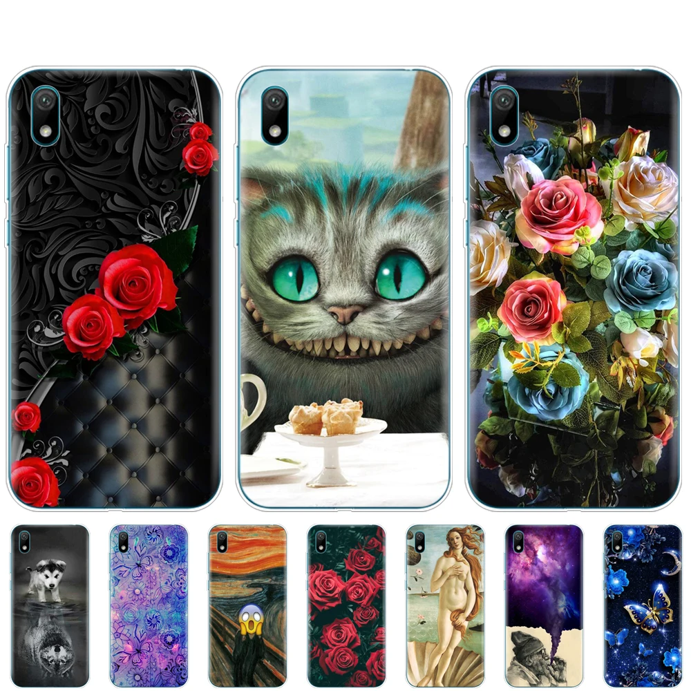 Для huawei y5 силиконовый чехол ТПУ задняя крышка мягкий чехол для телефона для huawei Y5 coque бампер 5,71 дюймов защитный рисунок