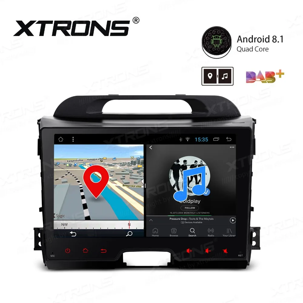9 дюймов Android 8 1 автомобильный Радио плеер без DVD GPS навигация для Kia Sportage серии 3 2010