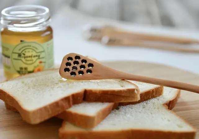 Милая деревянная креативная резная мешалка для меда медовые ложки сотовые