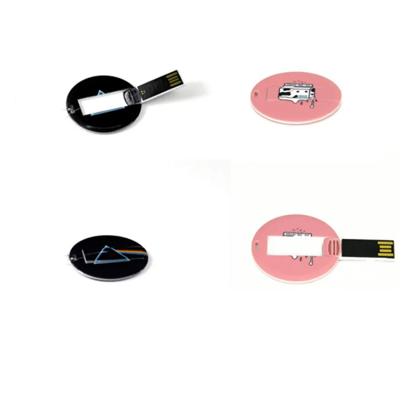 Usb флеш накопитель с круглым пластиковым логотипом на заказ 4 32 Гб|USB