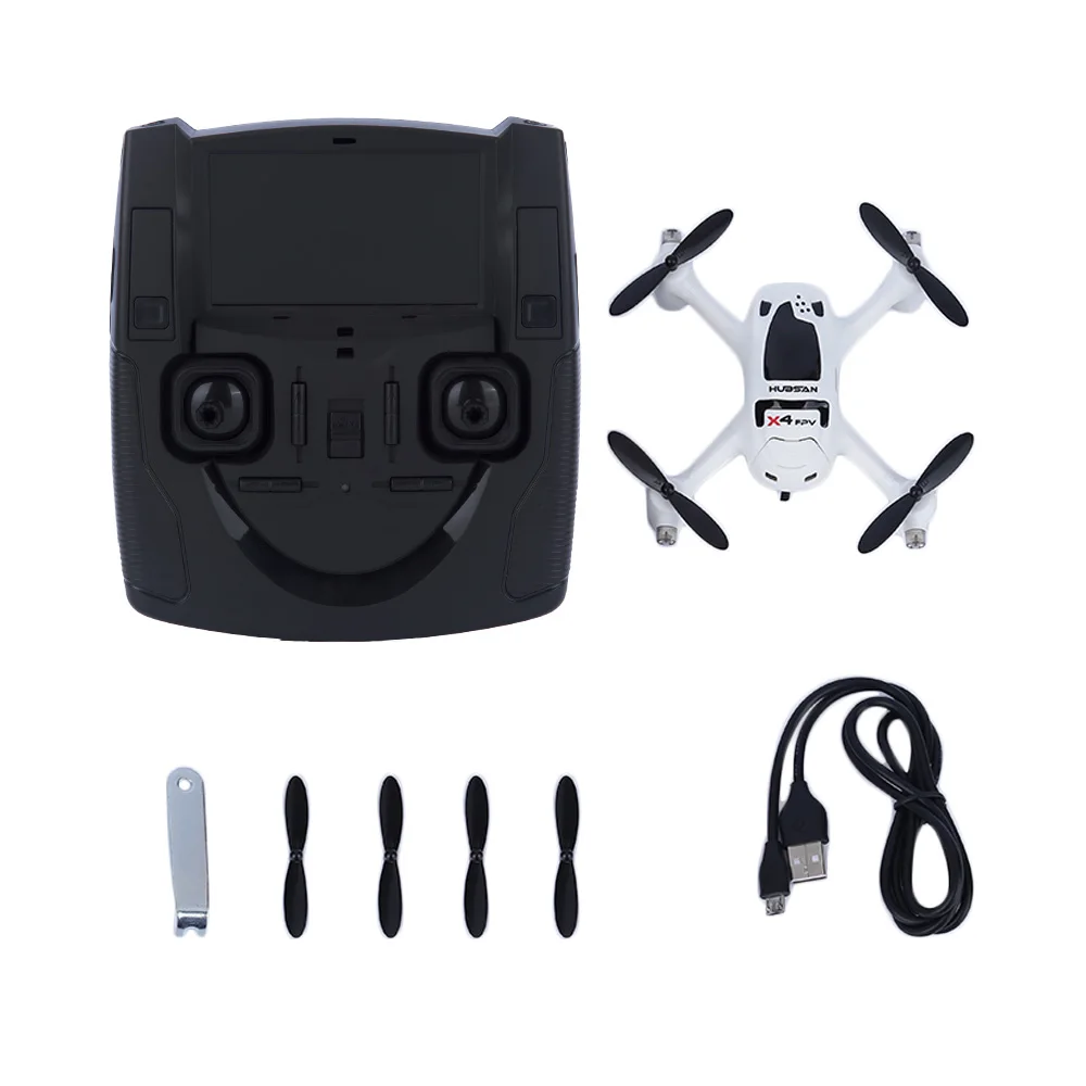 Hubsan FPV X4 плюс Дрон H107D + с 2MP 720 P Широкий формат Камера полетом 6 осевой Управление