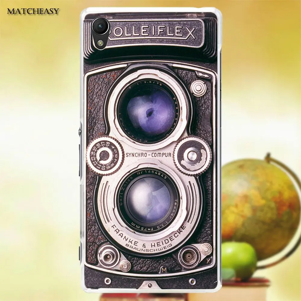 Oedmeb Rolleiflex винтажная Ретро камера для Sony Xperia Z Z1 Z2 Z3 Z4 Z5 compact Mini M2 M4 M5 T3 E3 XA мягкий