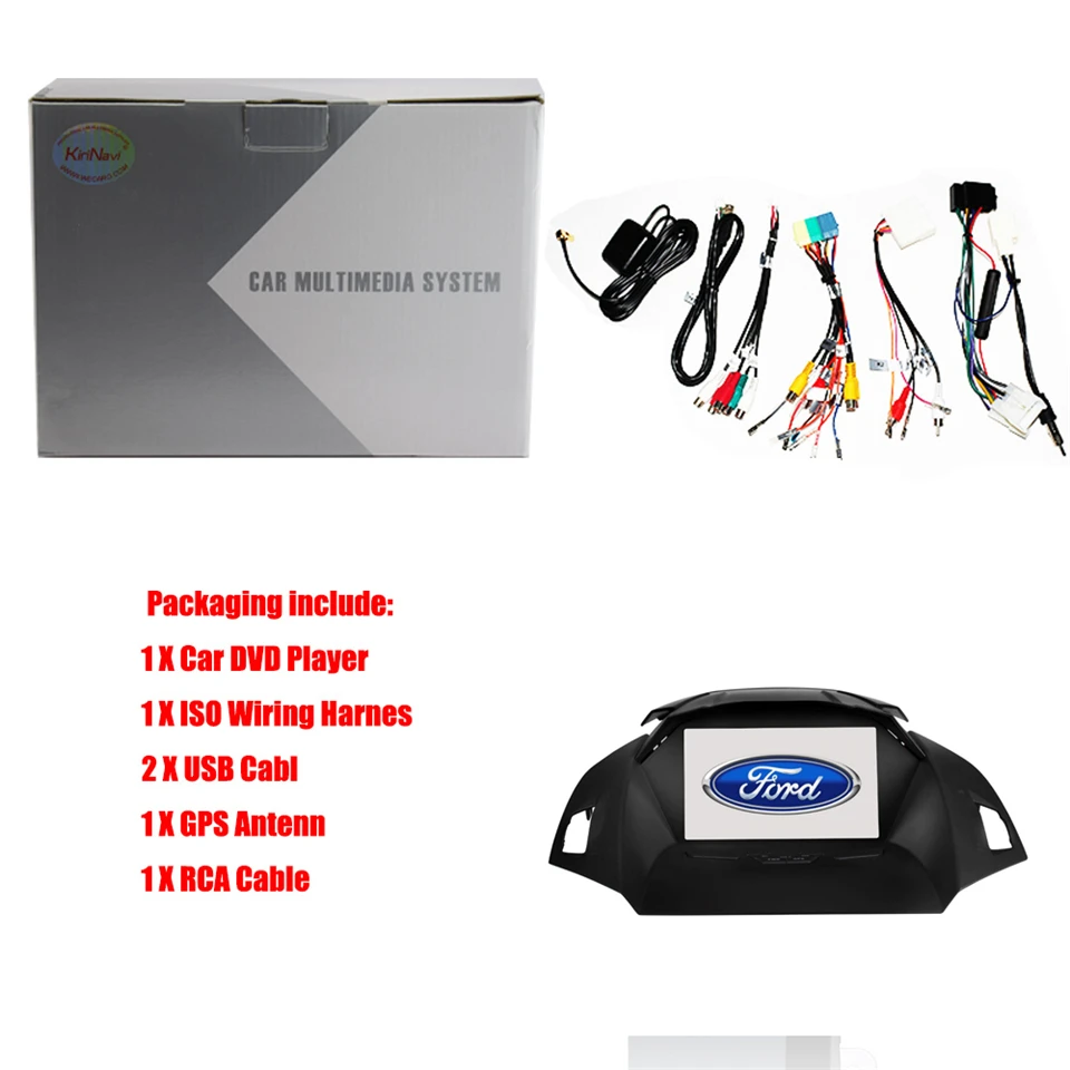 Wekeao рулевого колеса автомобиля Мультимедиа Радио для Ford Kuga 2013-2017 gps навигации