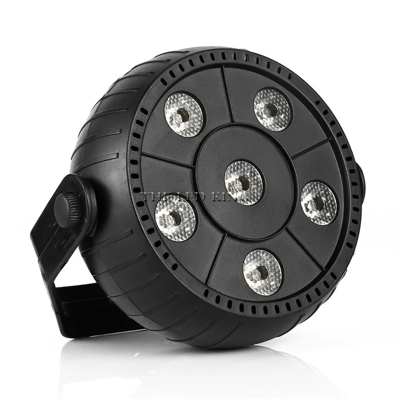 Мини 18 Вт Dj лазерный диско-шар сценический светильник 6 Led Rgb эффект мытья портативный сценический Par Светильник Авто звуковая активация Крытая диско-лампа