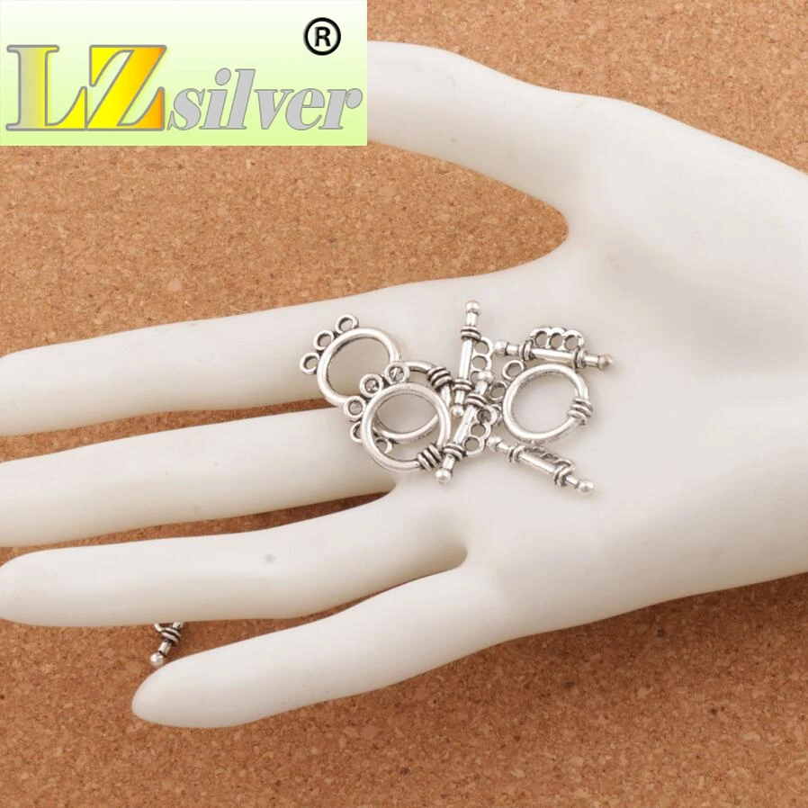 

3-Hole Ring Bracelet Toggle Clasp 17.8x13.8mm 100sets zinc alloy Jewelry DIY Findings Fit Bracelets L868