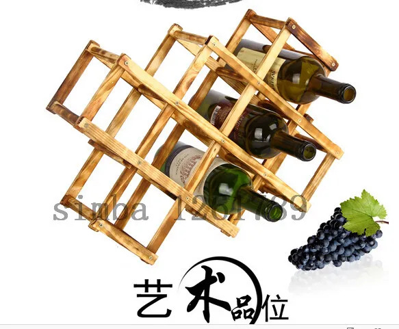 Складная деревянная стойка для вина держатели бутылок напитков по уходу за