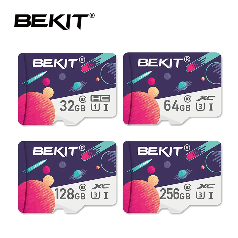 Карта памяти sd Bekit 32 Гб 64 128 ГБ 256 16 8 TF/sd флэш SDXC SDHC класс 10 накопитель для смартфона