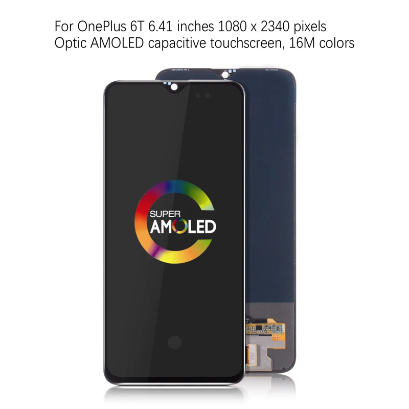 Дисплей для Oneplus 6T LCD в сборе с тачскрином 6.41'' черный