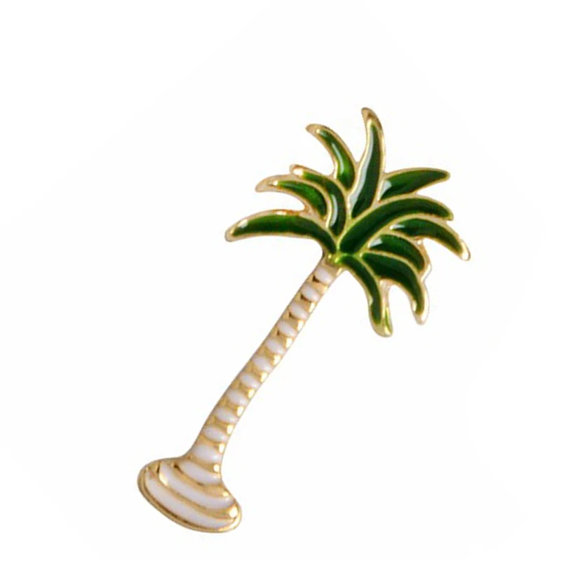 Дерево брошки пуговицы заколки свитер воротник значок Зеленые украшения с