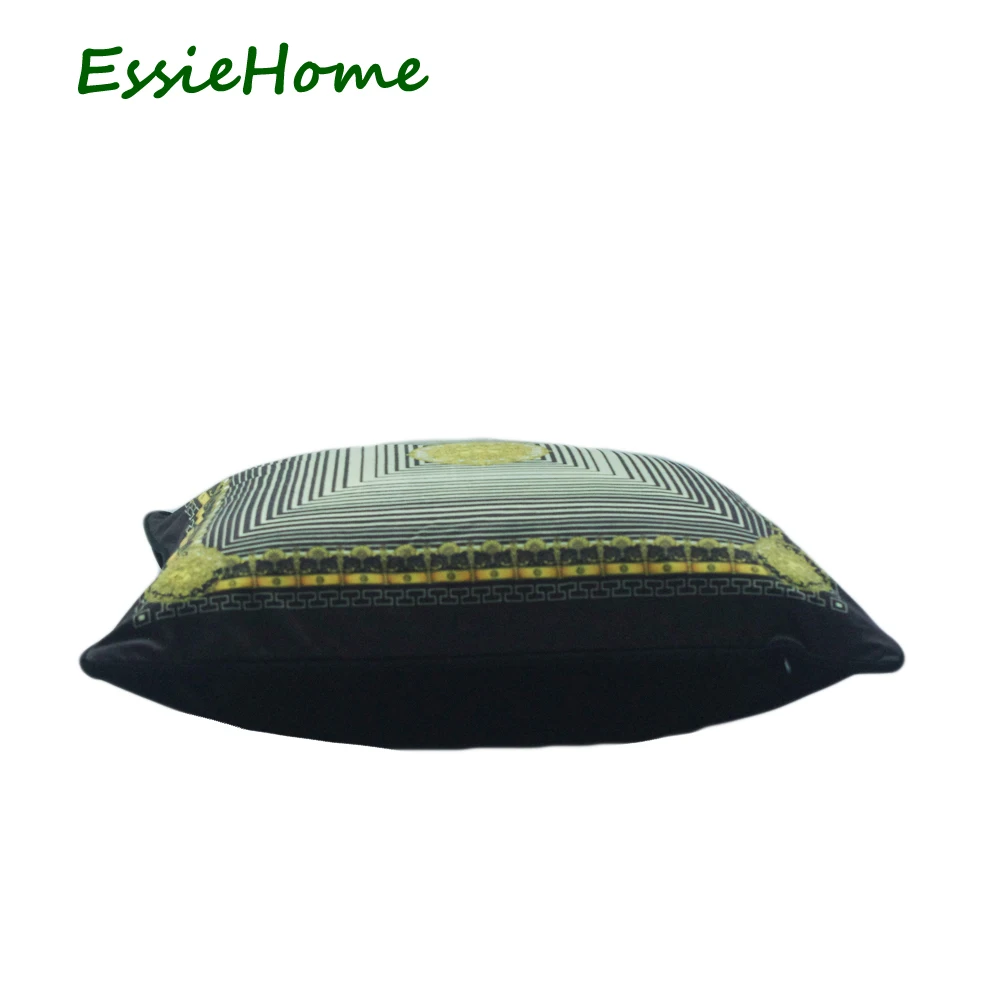 Мягкая Бархатная подушка в стиле рококо ESSIE HOME с геометрическим принтом|cushion