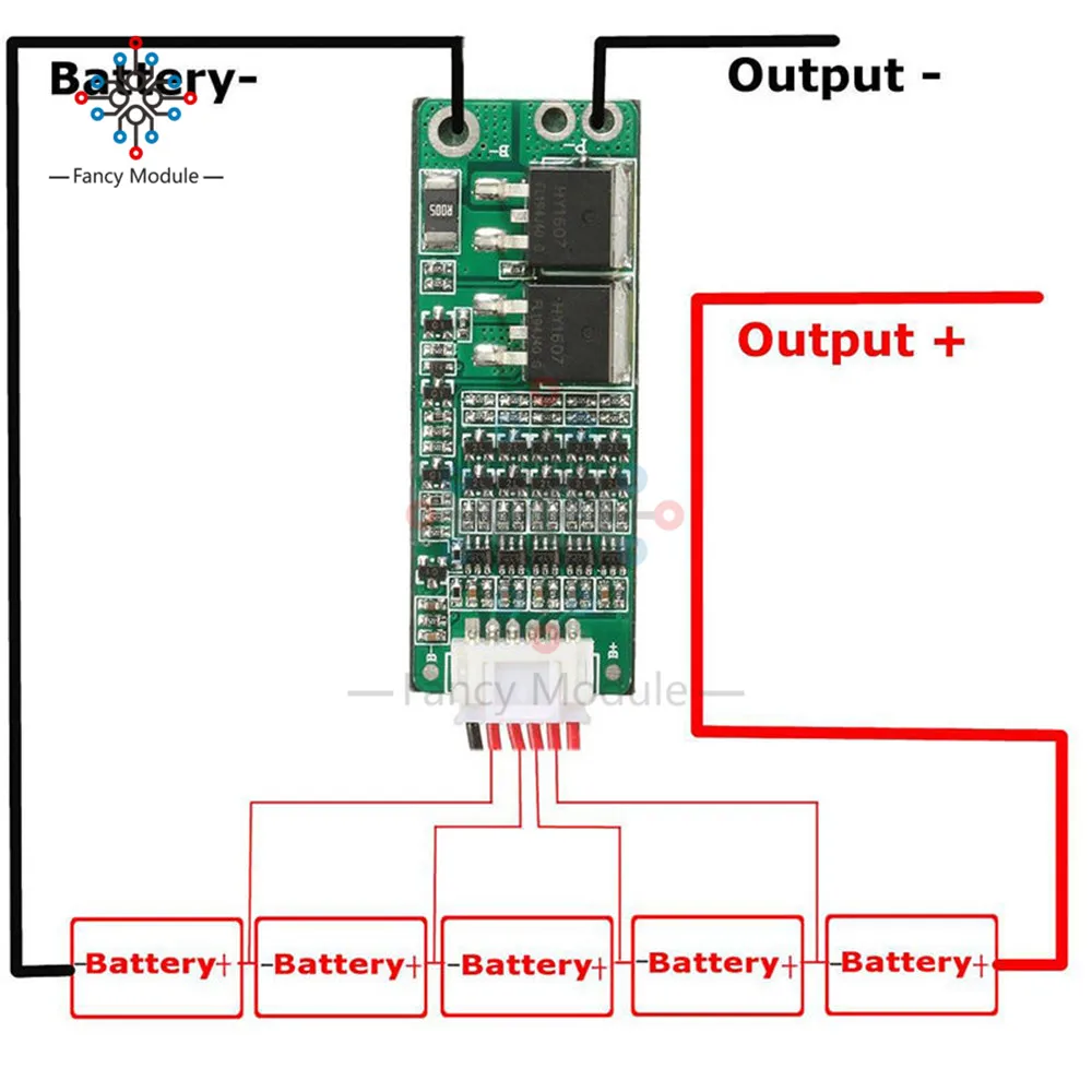 5S 15A литий-ионный Аккумулятор литиевый аккумулятор BMS 18650 Зарядное Устройство
