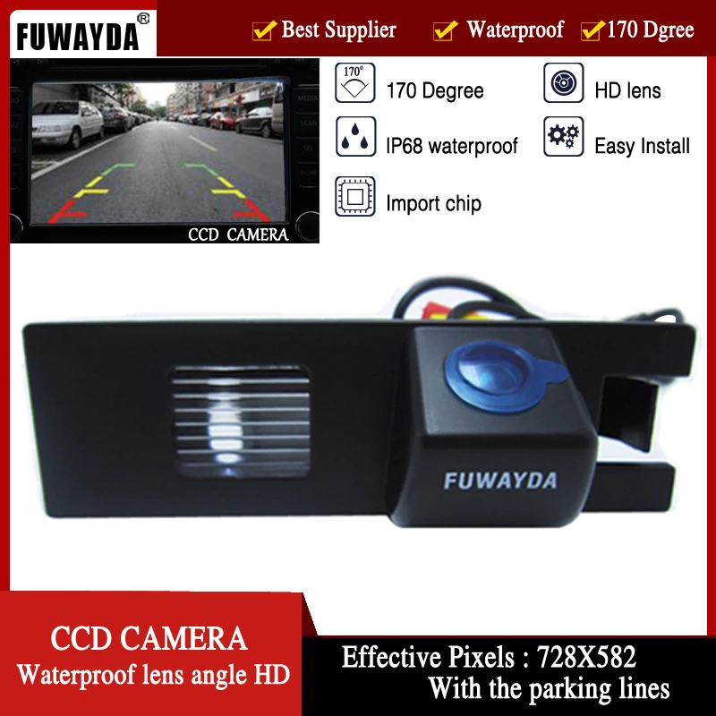 

Автомобильная камера заднего вида FUWAYDA CCD ночного видения с застежкой, парковочные линии для Vauxhall OPEL Astra Corsa Meriva Vectra Zafira