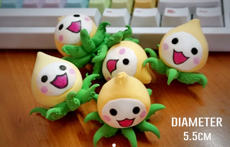 6 шт. набор ручной работы супер-легкие глина Pachimari брелки для сумки Pachimari брелки для рюкзака аксессуары для косплея