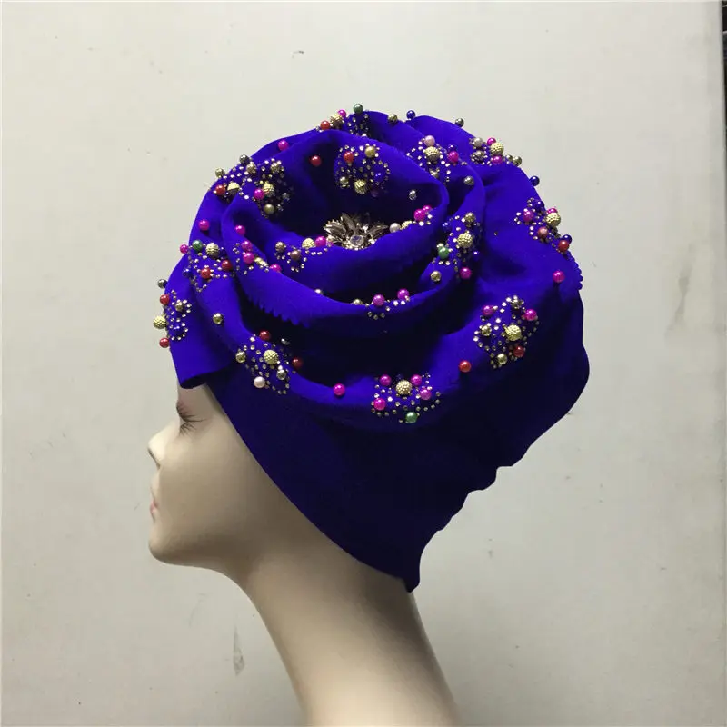 26 Нигерийский геле головной убор aso oke геле уже сделанный Авто Хеле aso ebi головной убор тюрбан шапка Африканский тюрбан головной убор новое поступление - Цвет: 26