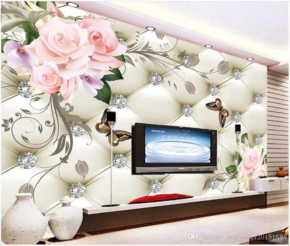 Blue sky and white clouds meadow wallpapers for living room 3d wall murals mural paintings Home Decoration |