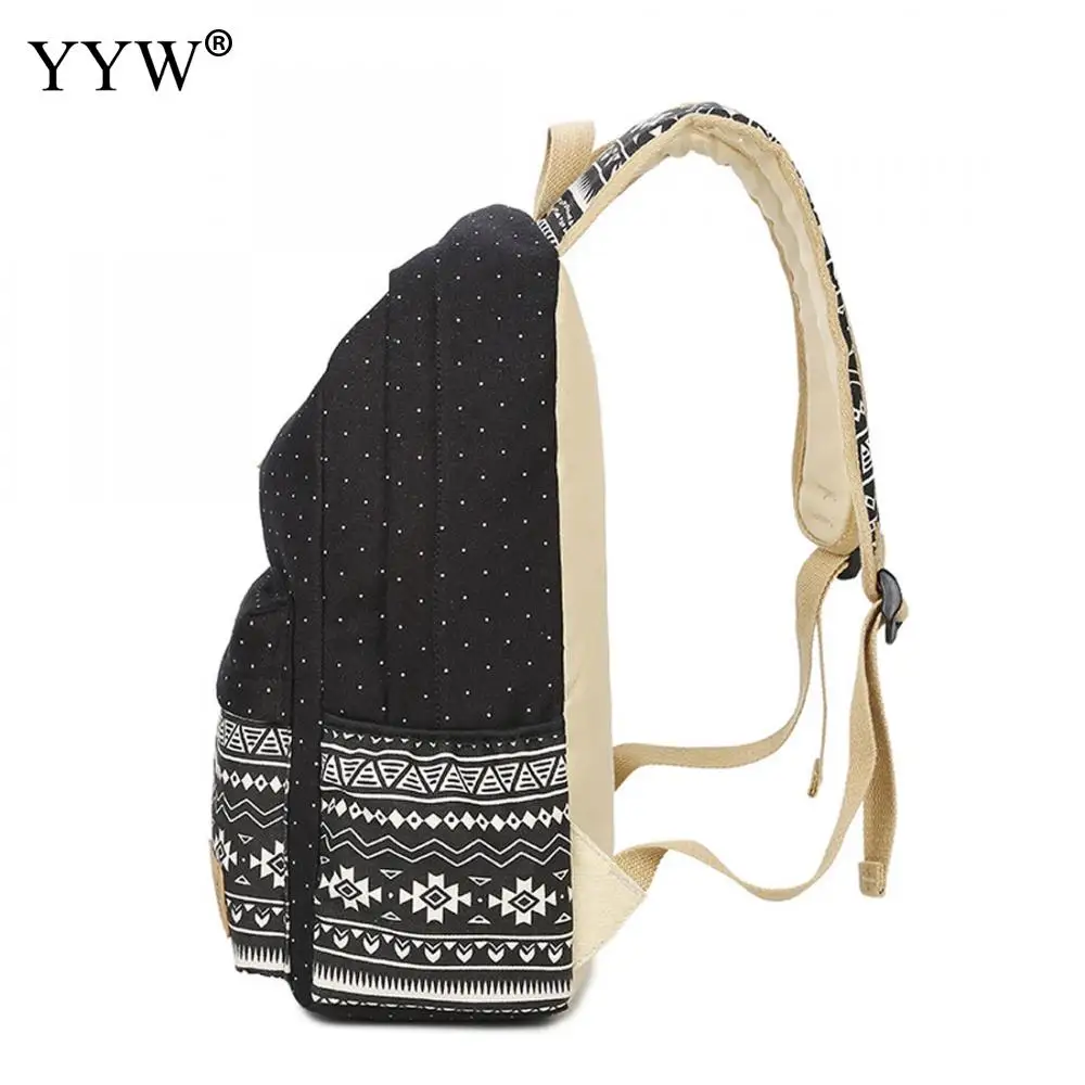 

Fashion 3 Pcs/Set Female Backpack Set Canvas Laptop Bags For Women 2018 Top-Handle Bag & Clutches School Backpack Black Grey