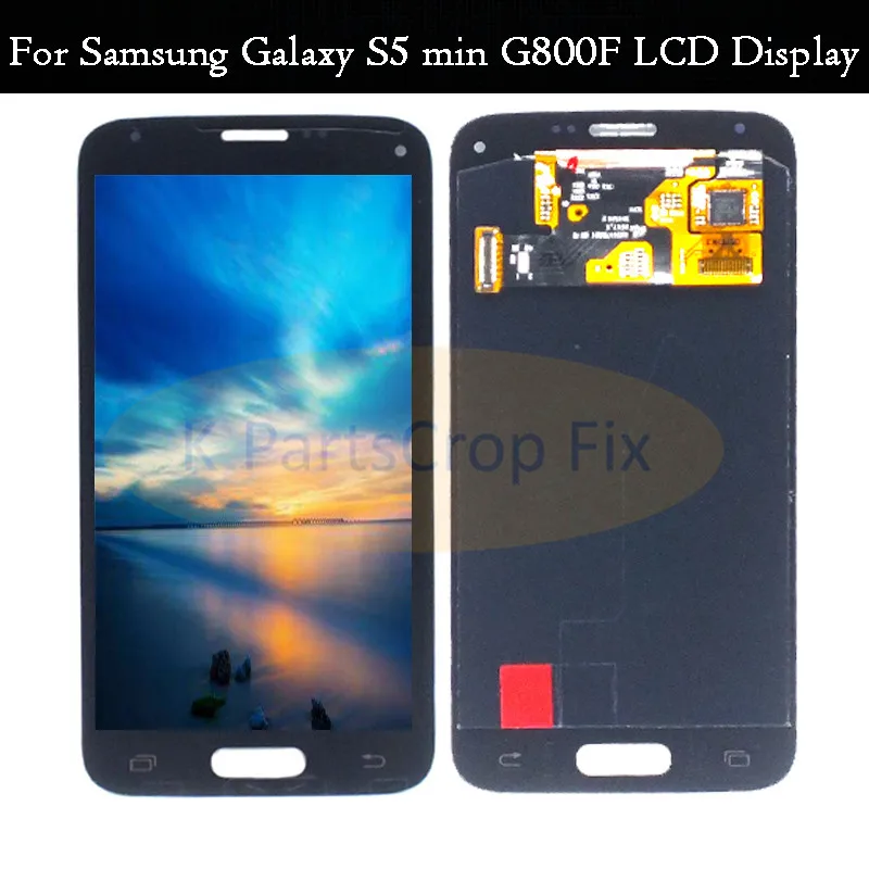 Протестированный супер AMOLED для SAMSUNG S5 Mini G800 G800h ЖК-дисплей Samsung G800F мини