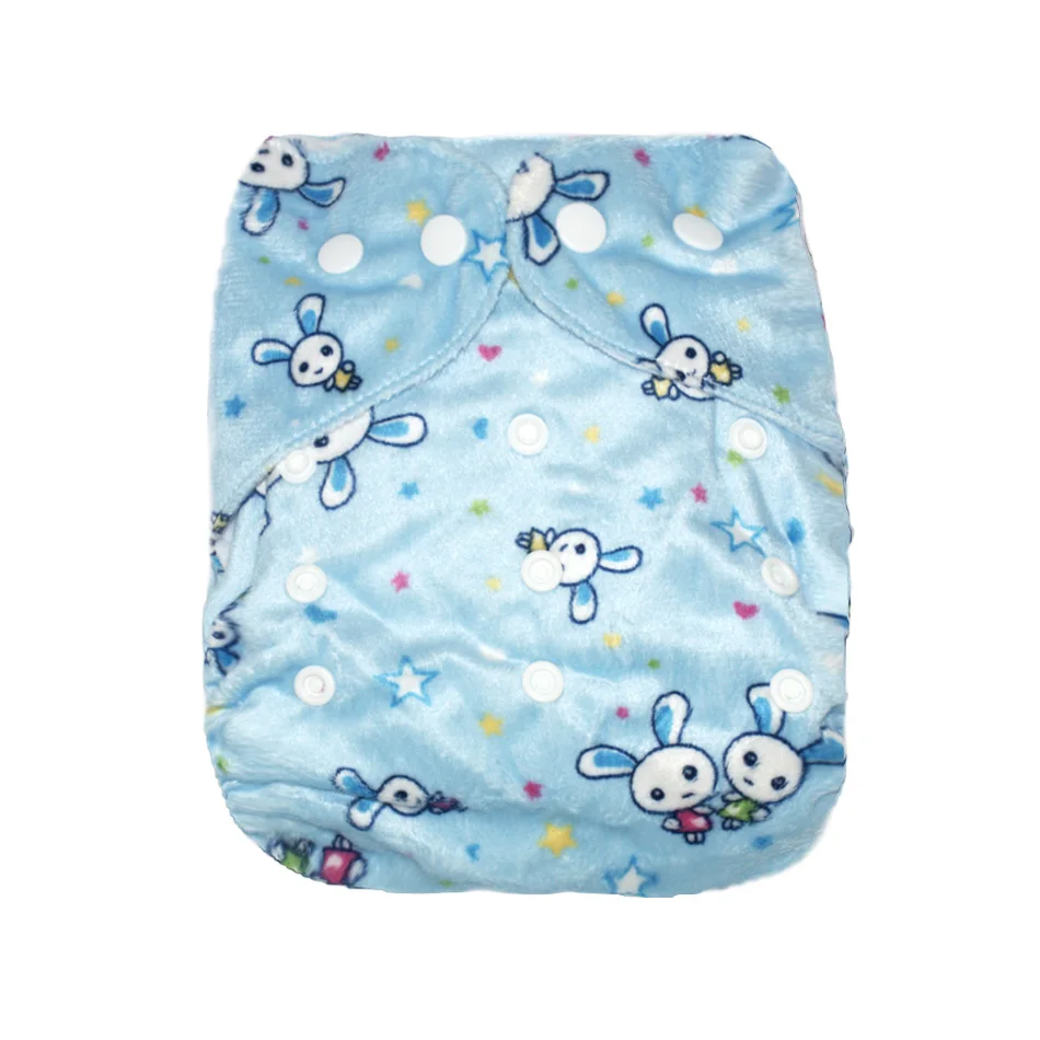 Minky5 Miababy многоразовый тканевый подгузник регулируемый подгузник Многоразовые подгузники из ткани 0-2years, на Возраст 3-15 кг для малышей - Цвет: Minky5