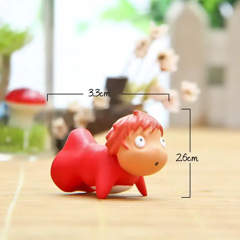 Аниме Хаяо Миядзаки Ponyo на скале у моря Модель Кукла Ponyo фигурка игрушка Коллекция Модель игрушки садовый орнамент Декор