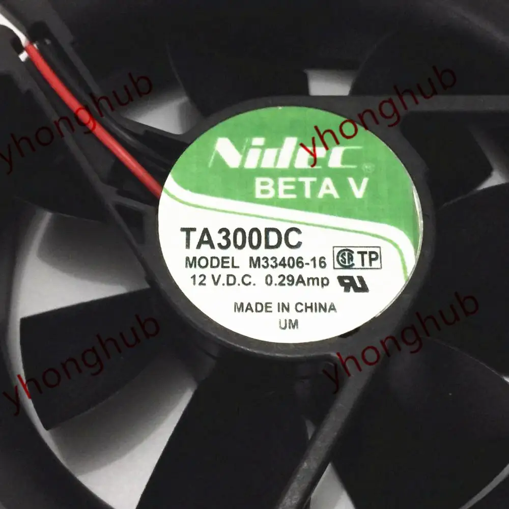 Внешний вентилятор охлаждения сервера Nidec TA300DC постоянный ток 12 В 0 29 А 80x80x25 мм 2
