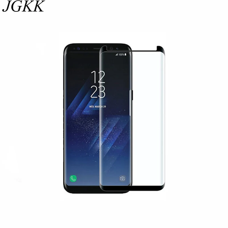 JGKK для Samsung Galaxy S8 Plus калёное Стекло накладка Экран протектор + 3D изогнутая пленка