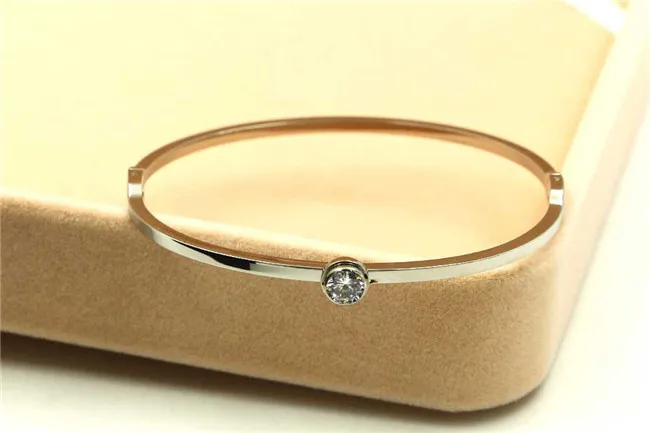 Женский браслет Martick в европейском стиле с блестящей кубической золотой цепочкой