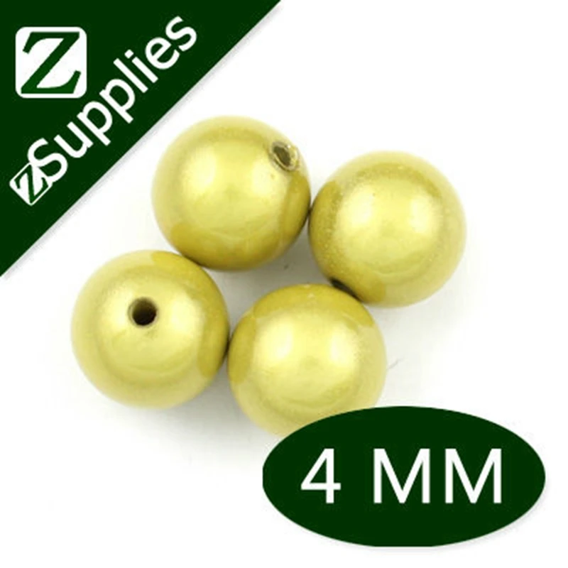 

Wholesales Jewelry Yellow color acrylic miracle beads 4mm, Fashion Acrylic Perle Magique