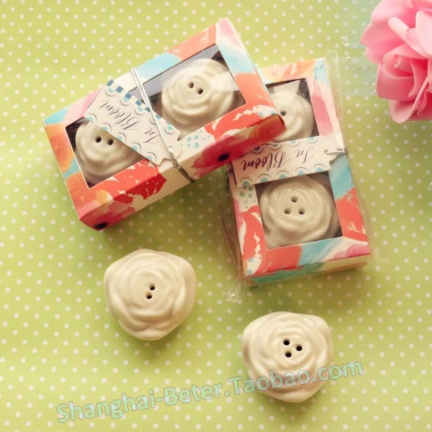 Свадебный подарок и подарки для гостей в цвету розы Керамика шейкер соли перца