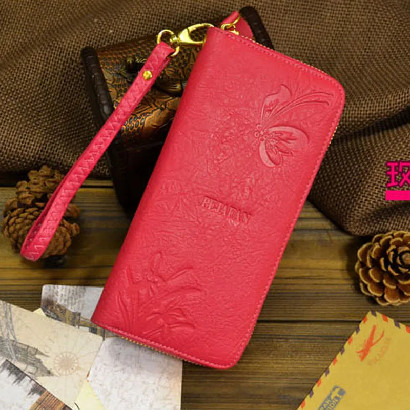 Базовый женский клатч из натуральной кожи зажим для монет ремешок ручная сумка