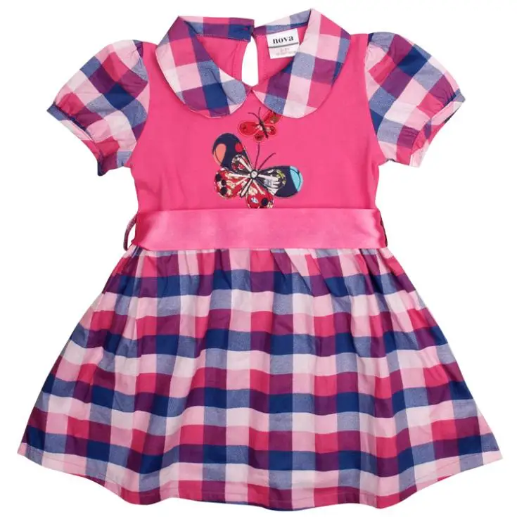 NOVA 18m/6y 5pieces /lot printed lovely embroidery tunic top hot summer baby girl cotton dress H4810# | Детская одежда и обувь
