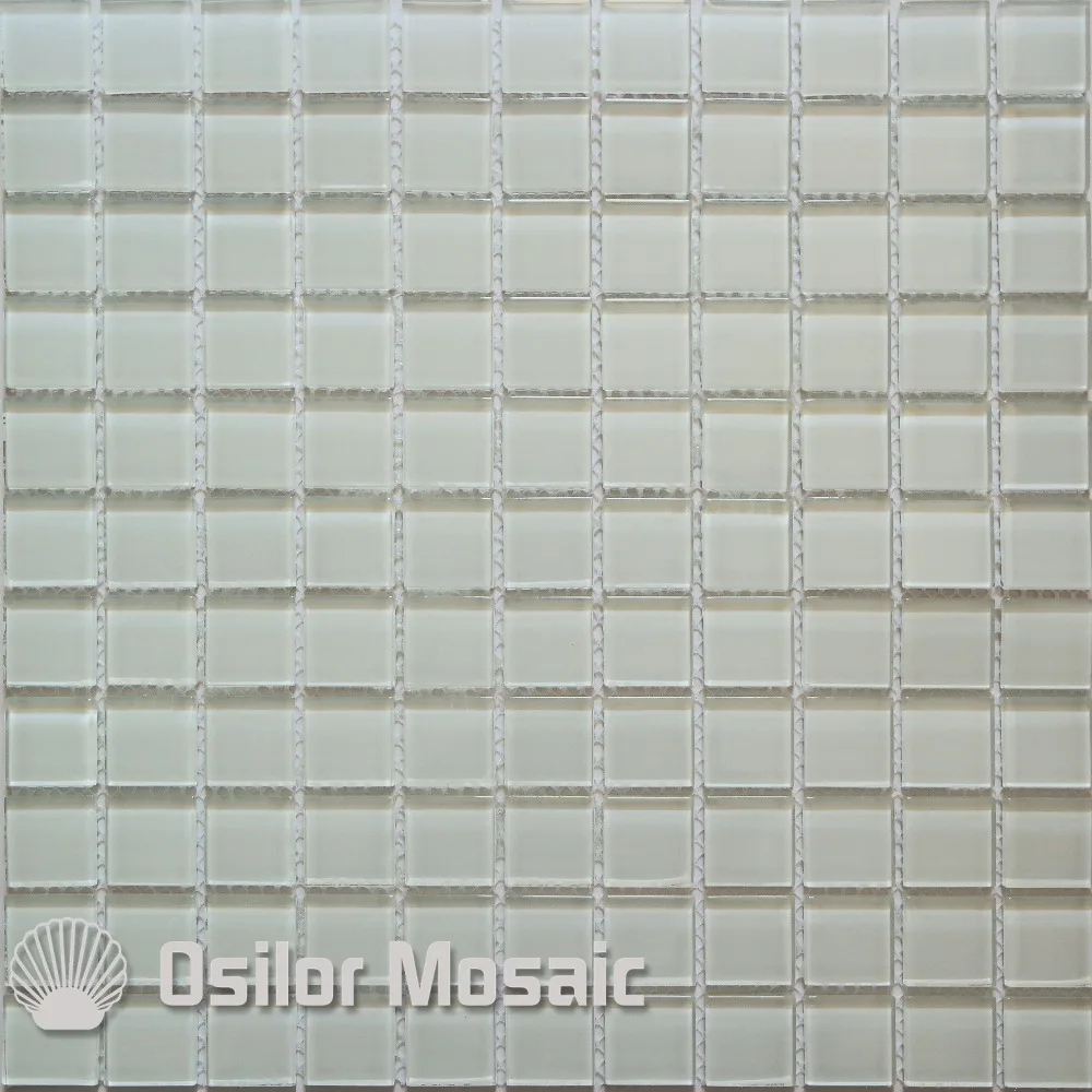 

Free shipping white glass crystal mosaic tile for bathroom or kitchen wall tile