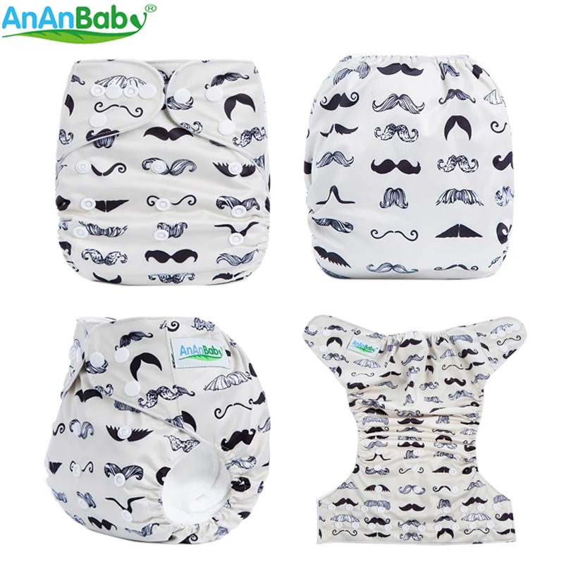 Детский многоразовый подгузник Ananbaby из микрофибры серии M|Детские подгузники| |