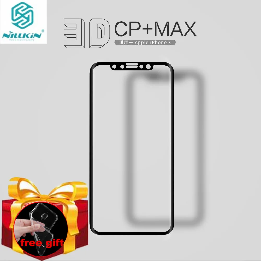 Чехол в подарок) для iphone XS защита экрана полное покрытие 3D Анти-взрыв Nillkin
