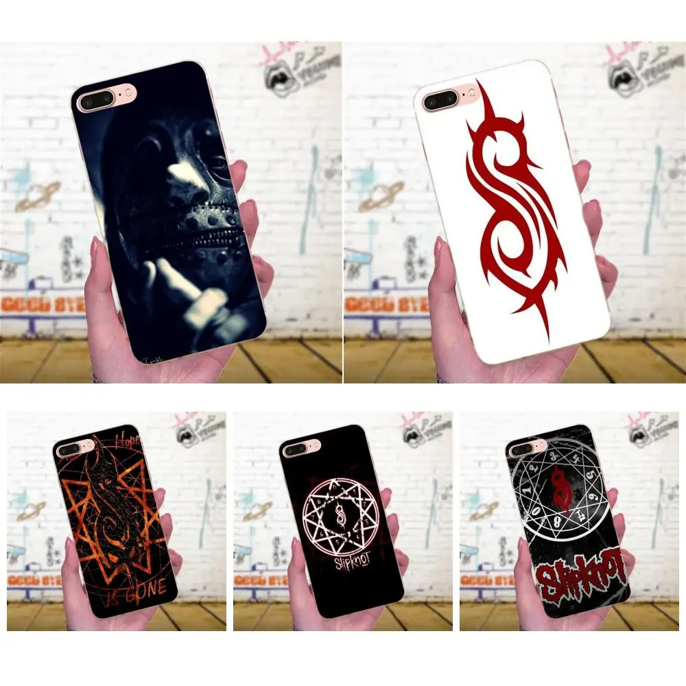 Мягкий мобильный телефон чехлы для Apple iPhone 4 5 5C 6 6S 7 8 Plus X XS Max XR Slipknot Rock американский
