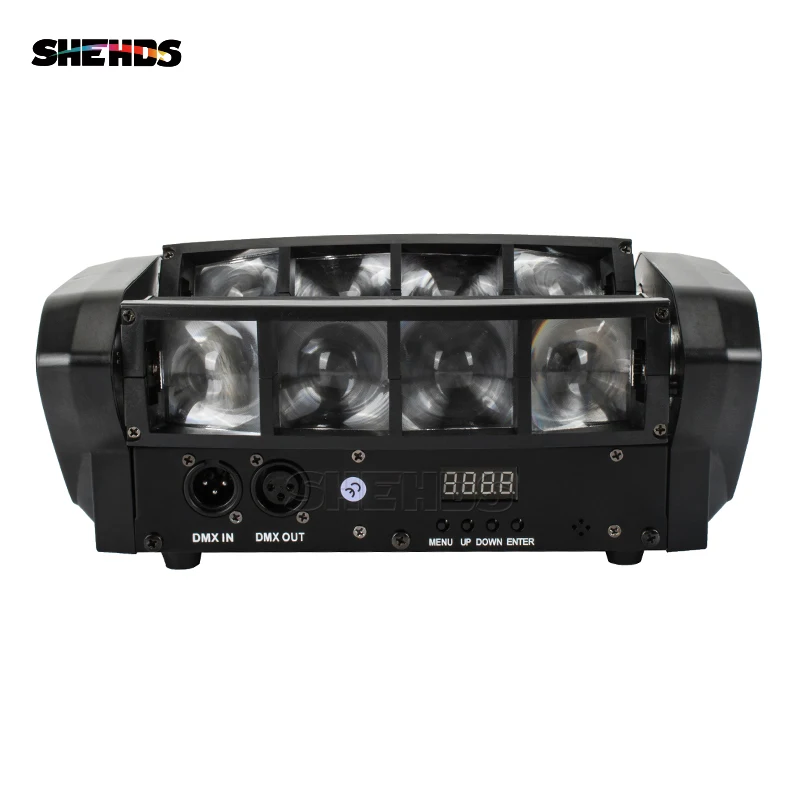 Hot Free Shipping Portable NEW Moving Head Light Mini LED Spider 8x6W RGBW Beam Light Good Quality Fast Shipping