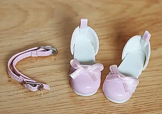 pink Новинка; сандалии с кружевным бантом; цвет белый, розовый, черный, синий, коричневый; коллекция 1/6 года; обувь для куклы YOSD BJD; обувь на высоком каблуке - Цвет: pink